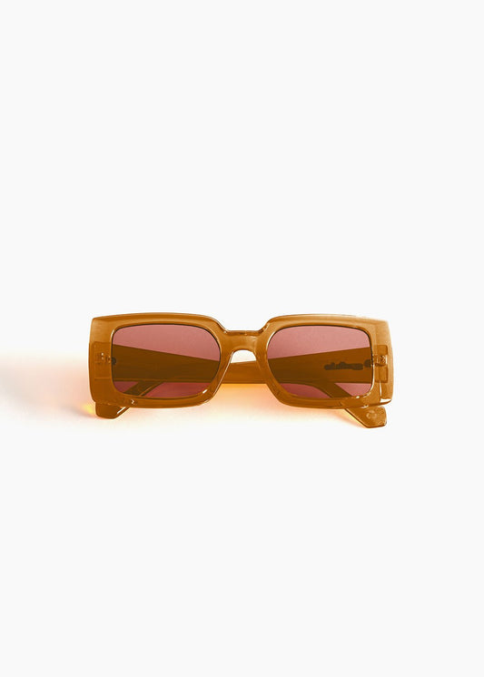 Szade RECYCLED SUNGLASSES Szade - Dart in Burnt Honey/Cherry Cola