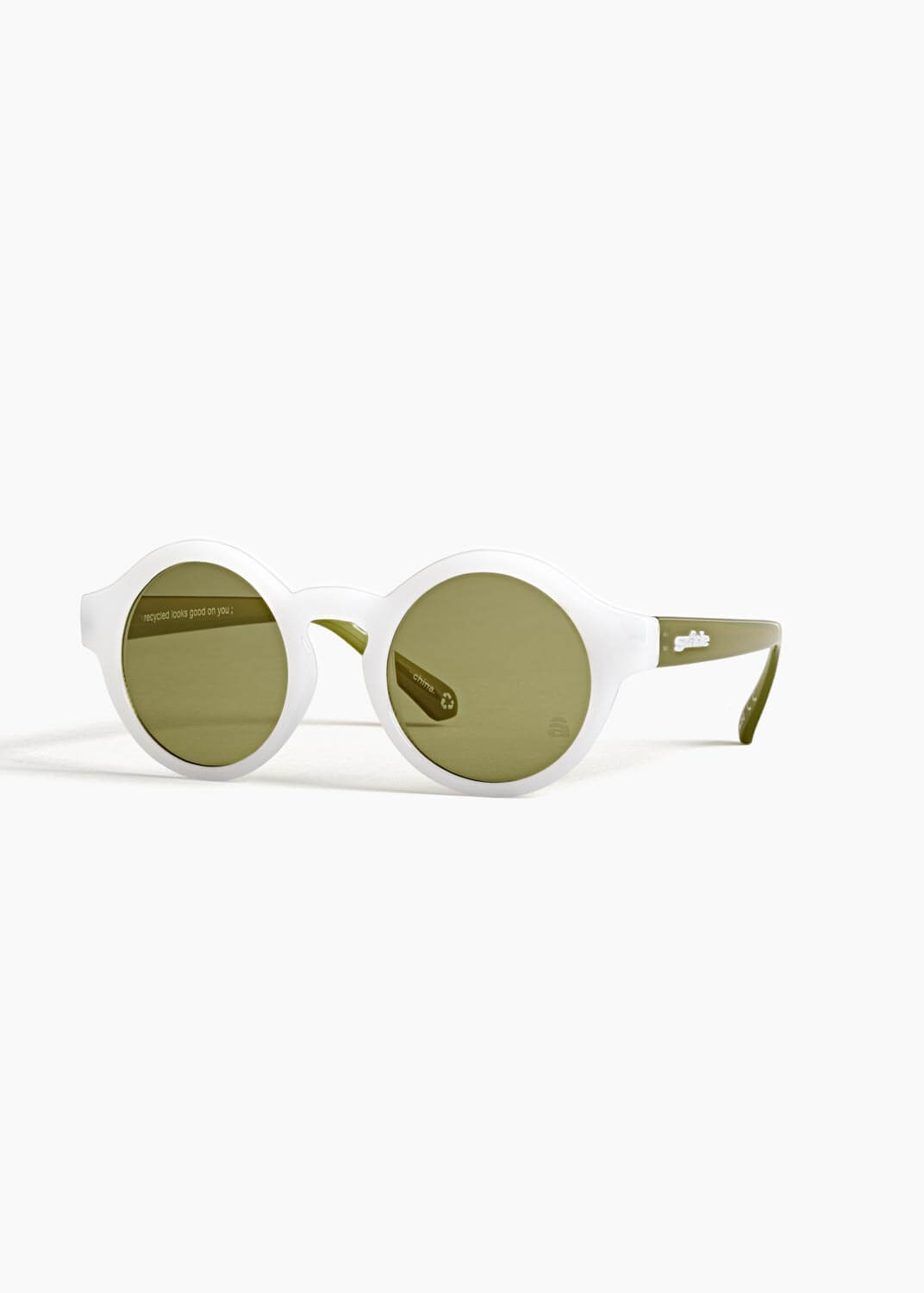 Szade RECYCLED SUNGLASSES  Szade - Lazenby in Bleach Wht/Char Olive/Caper